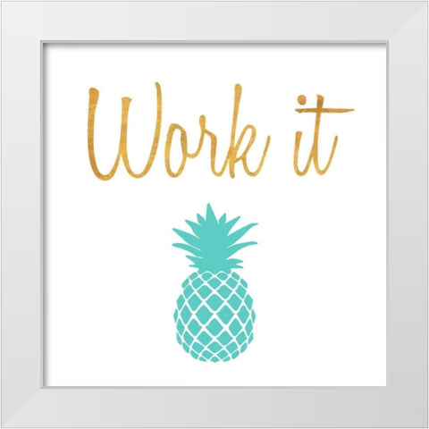 Office Pop II White Modern Wood Framed Art Print by SD Graphics Studio