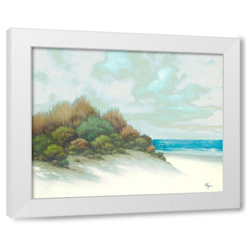 Seashore I White Modern Wood Framed Art Print by Rhyan, Vivien