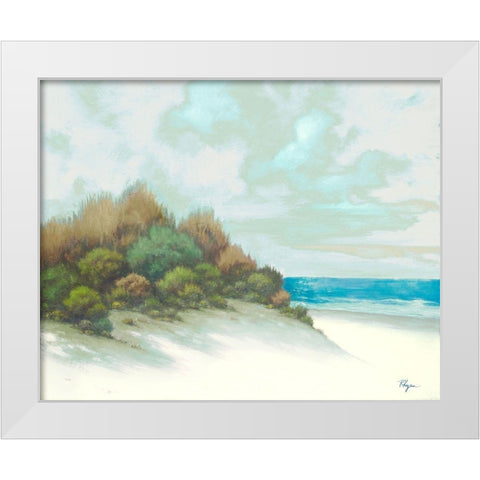 Seashore I White Modern Wood Framed Art Print by Rhyan, Vivien