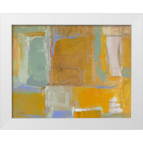 Gilded Oasis White Modern Wood Framed Art Print by Loreth, Lanie