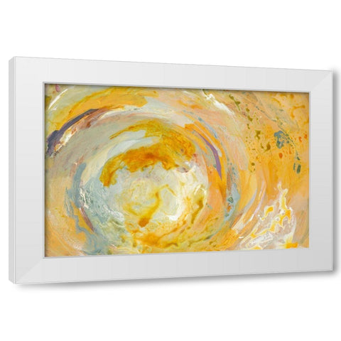 Swirl Oasis White Modern Wood Framed Art Print by Loreth, Lanie