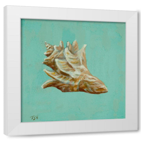 Oceans Gift IV White Modern Wood Framed Art Print by Hakimipour, Tiffany