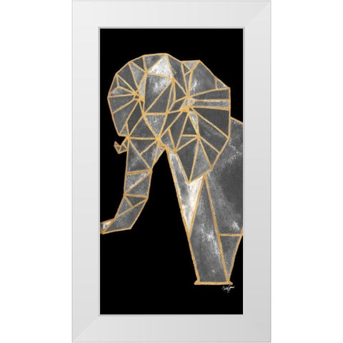 Bright Tri Origami I White Modern Wood Framed Art Print by James, Nola