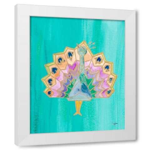 Bright Origami IV White Modern Wood Framed Art Print by James, Nola