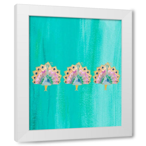 Bright Tri Origami IV White Modern Wood Framed Art Print by James, Nola