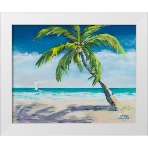 Ocean Breeze I White Modern Wood Framed Art Print by DeRice, Julie