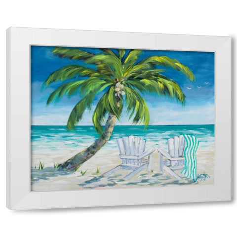 Ocean Breeze II White Modern Wood Framed Art Print by DeRice, Julie