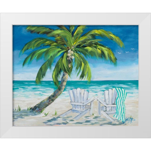 Ocean Breeze II White Modern Wood Framed Art Print by DeRice, Julie