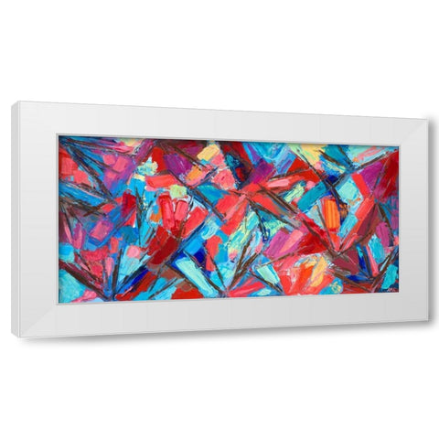 Abscission White Modern Wood Framed Art Print by Coolick, Ann Marie