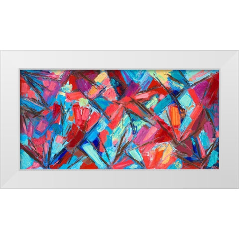 Abscission White Modern Wood Framed Art Print by Coolick, Ann Marie