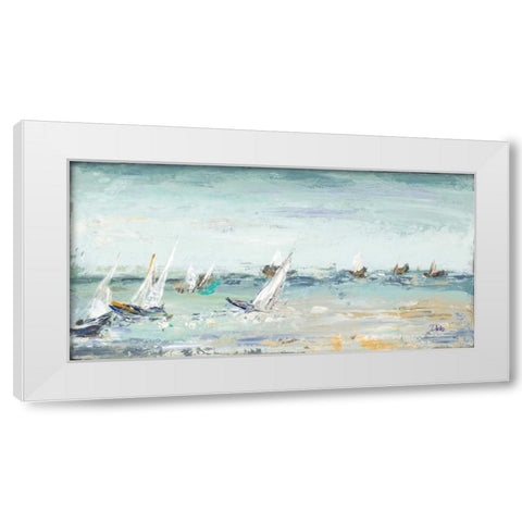 Classic Water Adventure White Modern Wood Framed Art Print by Pinto, Patricia