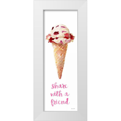 Dessert Ice Cream II White Modern Wood Framed Art Print by Loreth, Lanie