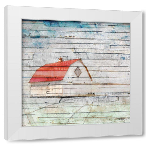 Wood Barn White Modern Wood Framed Art Print by Mabat, Ynon
