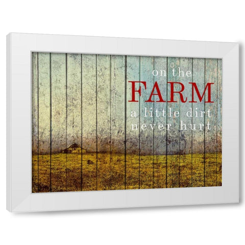 On the Farm II White Modern Wood Framed Art Print by Mabat, Ynon