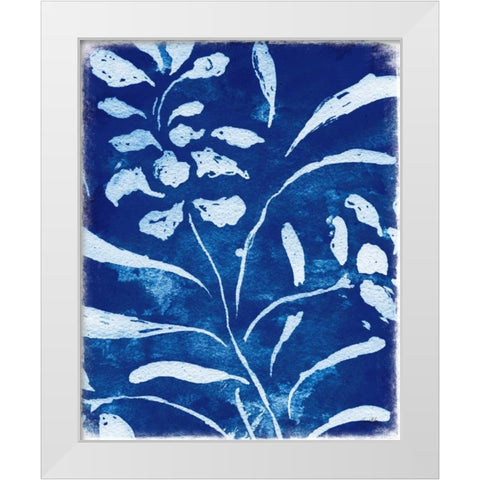 Azure Flora I White Modern Wood Framed Art Print by Medley, Elizabeth