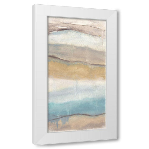 Fog Abstract Panel I White Modern Wood Framed Art Print by Medley, Elizabeth