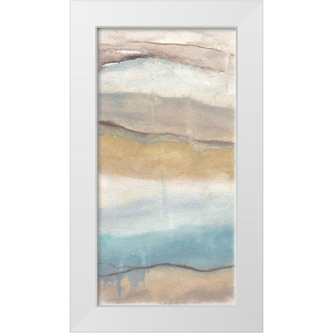 Fog Abstract Panel I White Modern Wood Framed Art Print by Medley, Elizabeth