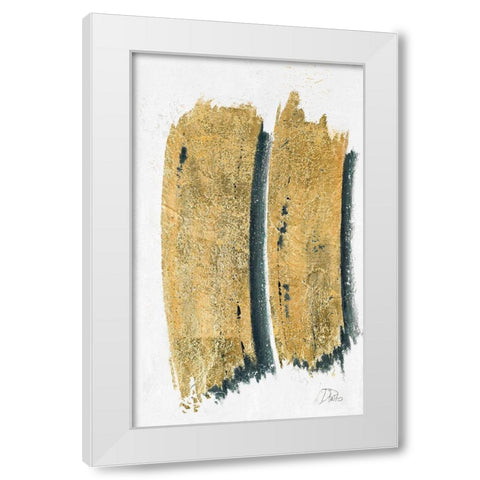 On Gold I White Modern Wood Framed Art Print by Pinto, Patricia