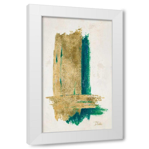 On Gold II White Modern Wood Framed Art Print by Pinto, Patricia