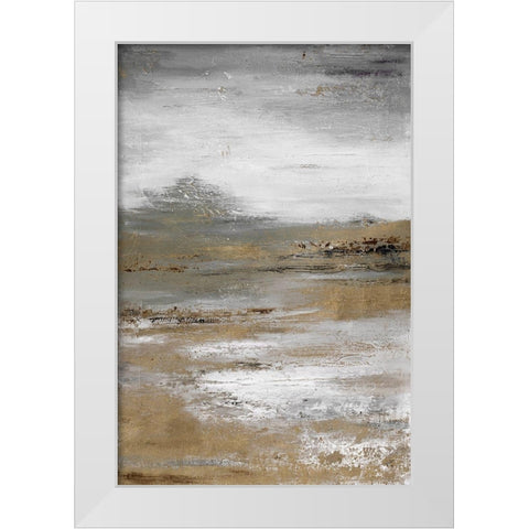 Illusion in Neutral White Modern Wood Framed Art Print by Pinto, Patricia