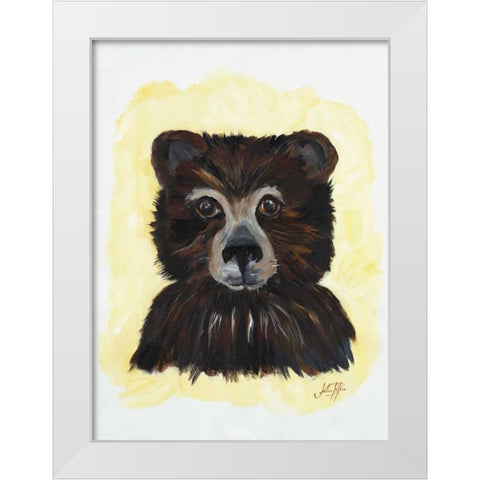 Bear Bear White Modern Wood Framed Art Print by DeRice, Julie