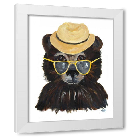 Proper Animals I White Modern Wood Framed Art Print by DeRice, Julie