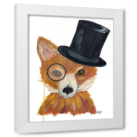 Proper Animals III White Modern Wood Framed Art Print by DeRice, Julie