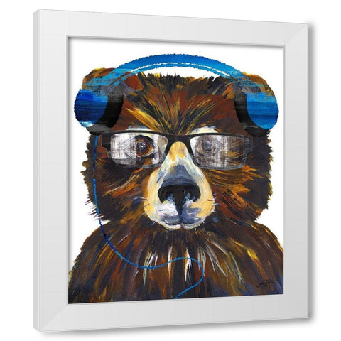 Woodland Beats I White Modern Wood Framed Art Print by DeRice, Julie