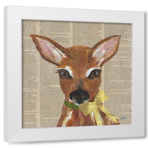 Holiday Animal II White Modern Wood Framed Art Print by DeRice, Julie