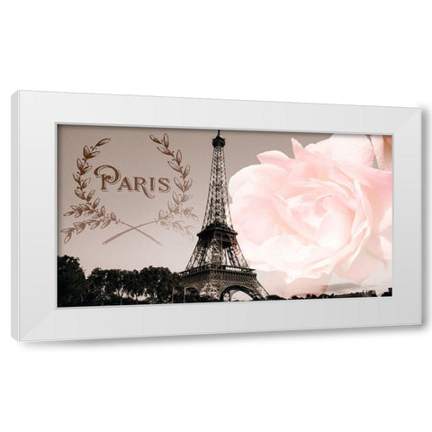 Vintage Paris White Modern Wood Framed Art Print by Navas, Emily