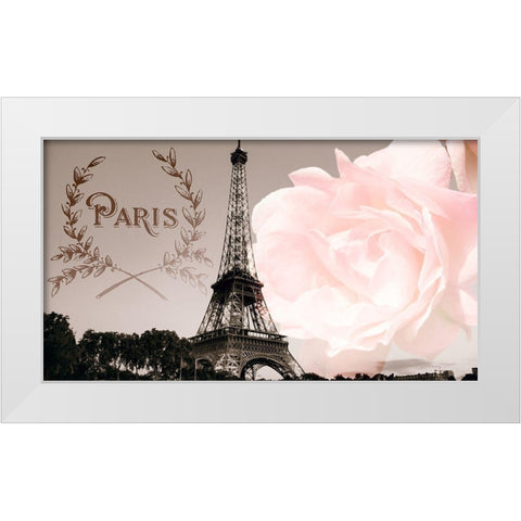 Vintage Paris White Modern Wood Framed Art Print by Navas, Emily