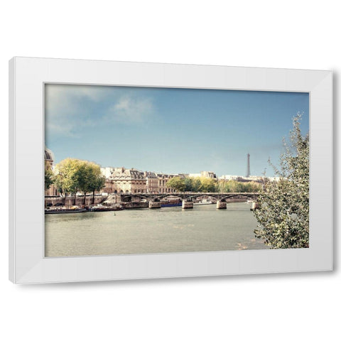 The View White Modern Wood Framed Art Print by Navas, Emily