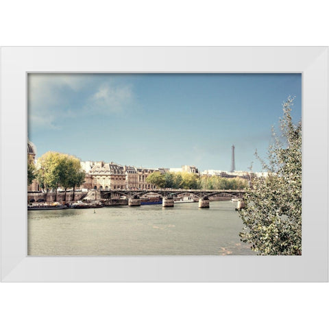 The View White Modern Wood Framed Art Print by Navas, Emily