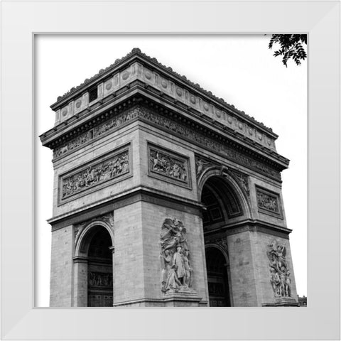 Paris Views I White Modern Wood Framed Art Print by Navas, Emily