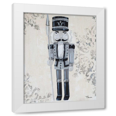 Gray Nutcracker I White Modern Wood Framed Art Print by Hakimipour, Tiffany