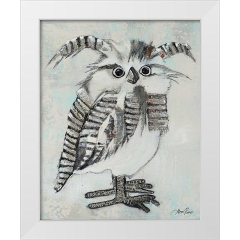 Who Are You I White Modern Wood Framed Art Print by Ritter, Gina