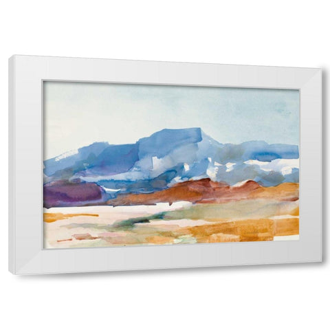 Pedernal White Modern Wood Framed Art Print by Loreth, Lanie
