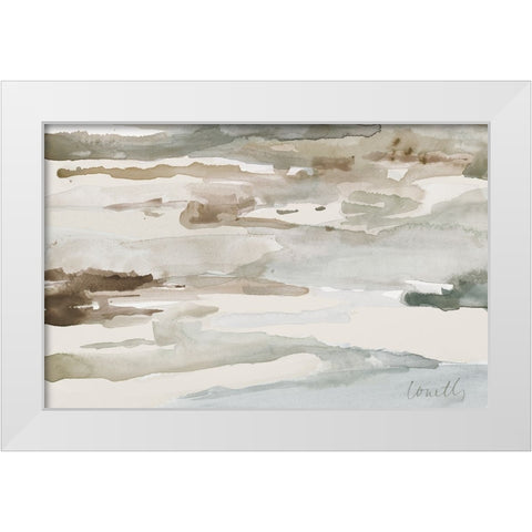 Natural Abstract White Modern Wood Framed Art Print by Loreth, Lanie