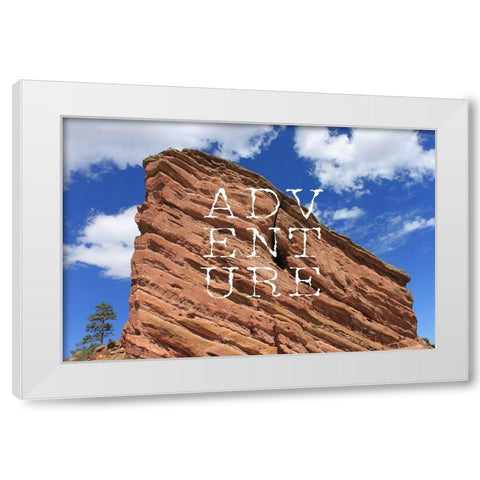 Adventure White Modern Wood Framed Art Print by Metz, Andi