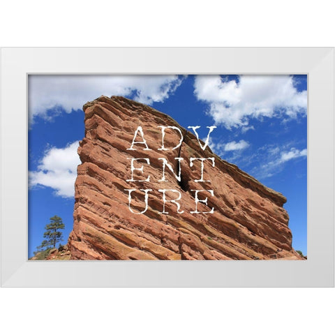 Adventure White Modern Wood Framed Art Print by Metz, Andi