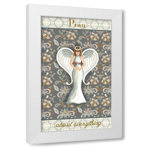 Wonderland Angel I White Modern Wood Framed Art Print by Metz, Andi