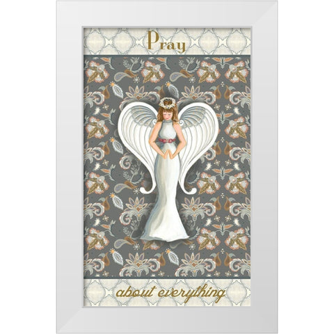 Wonderland Angel I White Modern Wood Framed Art Print by Metz, Andi