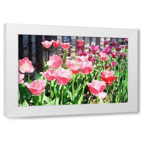 In The Park White Modern Wood Framed Art Print by Navas, Emily