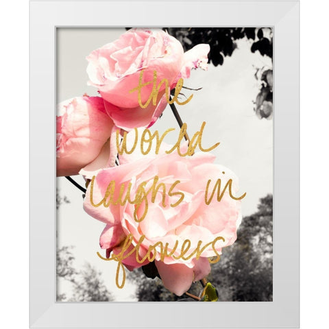 Love Blooms II White Modern Wood Framed Art Print by Navas, Emily