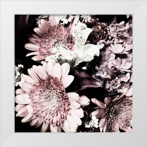 Moody Bouquet White Modern Wood Framed Art Print by Navas, Emily