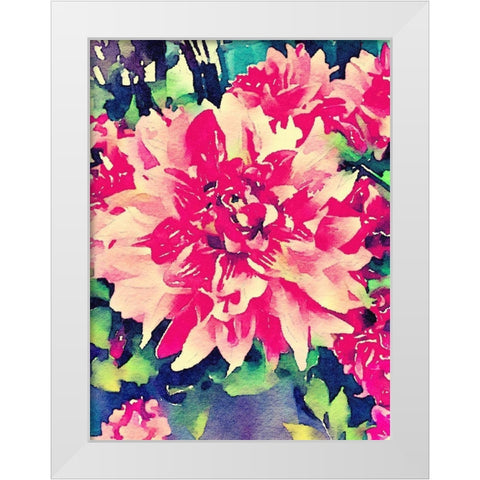 Once A Season White Modern Wood Framed Art Print by Navas, Emily