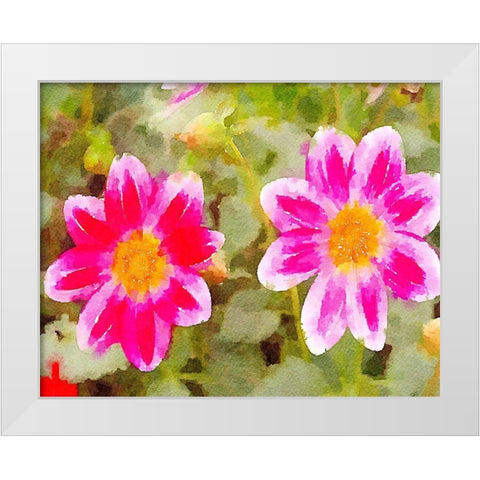 Last Spring II White Modern Wood Framed Art Print by Navas, Emily