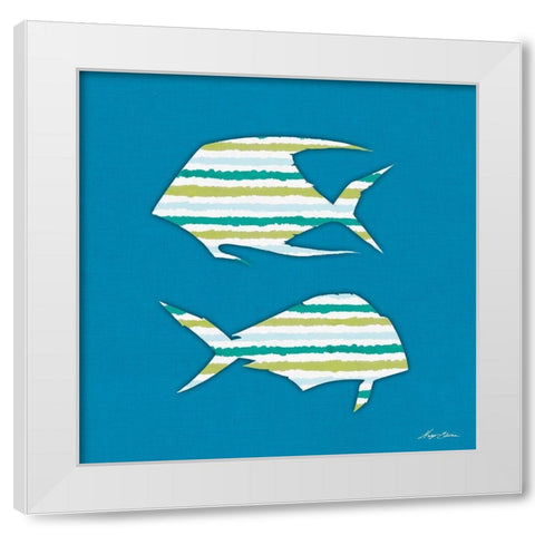 What a Catch III White Modern Wood Framed Art Print by Edwins, Hugo