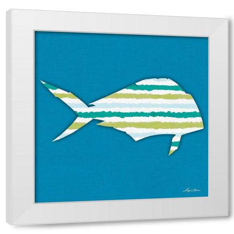 What a Catch I White Modern Wood Framed Art Print by Edwins, Hugo