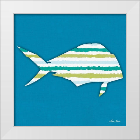 What a Catch I White Modern Wood Framed Art Print by Edwins, Hugo